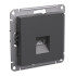 Розетка компьютерная RJ45, кат. 6A, Systeme Electric AtlasDesign Базальт ATN001486 Розетка компьютерная RJ45, кат. 6A, Systeme Electric AtlasDesign Базальт ATN001486