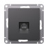 Розетка компьютерная RJ45, кат. 6A, Systeme Electric AtlasDesign Базальт ATN001486 Розетка компьютерная RJ45, кат. 6A, Systeme Electric AtlasDesign Базальт ATN001486