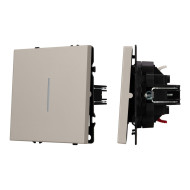 Механизм звонкового выключателя Arlight LED SWT-NOBE-MKR1-SFPL-L-CA (230V, 10A) (Кашемир) 061783