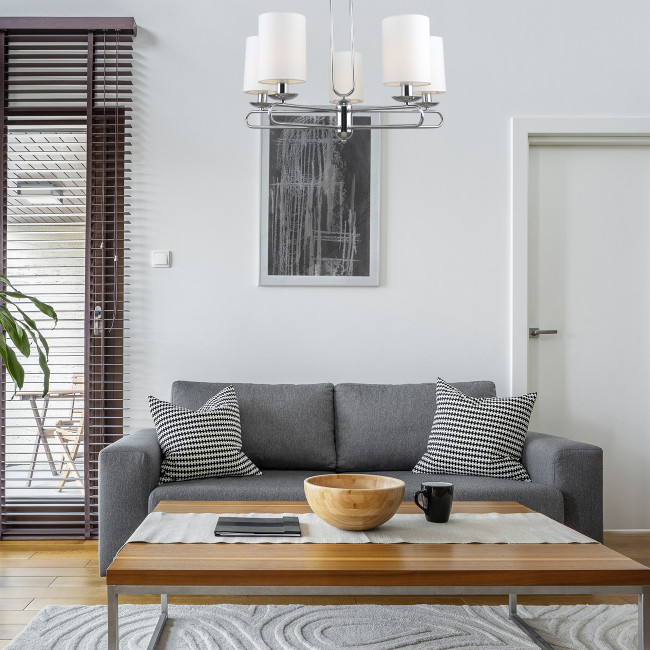 Люстра на штанге Escada Eclipse 10166/5PL Chrome Люстра на штанге Escada Eclipse 10166/5PL Chrome