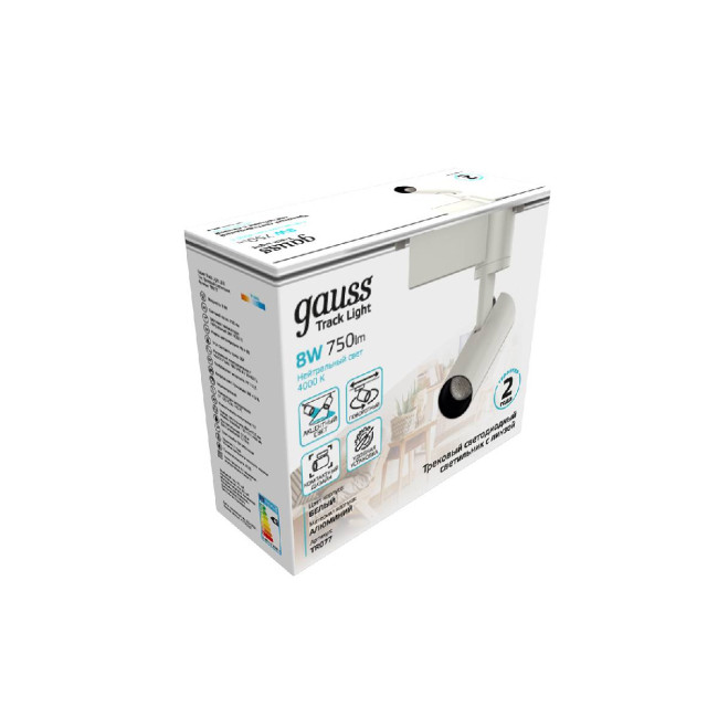 Трековый светодиодный светильник Gauss Track Light Led TR077 Трековый светодиодный светильник Gauss Track Light Led TR077