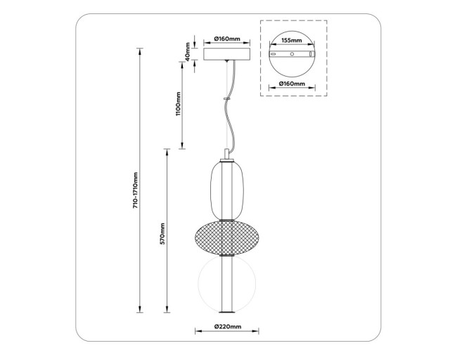Подвесной светильник Ambrella Light High Light Modern LH11008 Подвесной светильник Ambrella Light High Light Modern LH11008