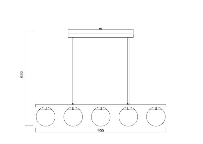 Люстра на штанге Freya Zing FR5199PL-05B