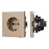Механизм электрической розетки Arlight SCT-TENDO-MEU1-PL-GD (230V, 16A) 054081