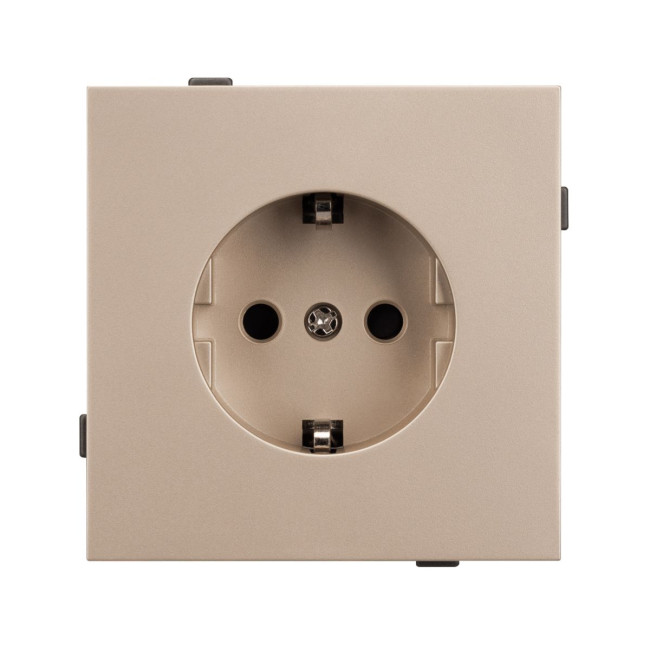 Механизм электрической розетки Arlight SCT-TENDO-MEU1-PL-GD (230V, 16A) 054081