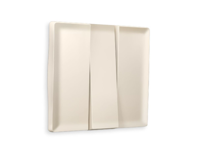 Лицевая панель для выключателя трехклавишного Ambrella Volt Alfa AP3250 Лицевая панель для выключателя трехклавишного Ambrella Volt Alfa AP3250