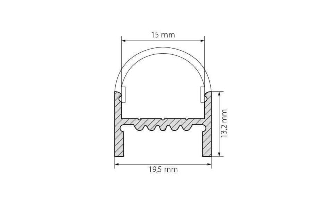 Профиль Arlight ARH-WIDE-H20-2000 ANOD 018859 Профиль Arlight ARH-WIDE-H20-2000 ANOD 018859
