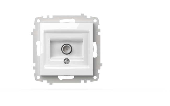 Розетка для TV с экраном (проходная) ELBI Zena Vega 609-015600-272 Розетка для TV с экраном (проходная) ELBI Zena Vega 609-015600-272