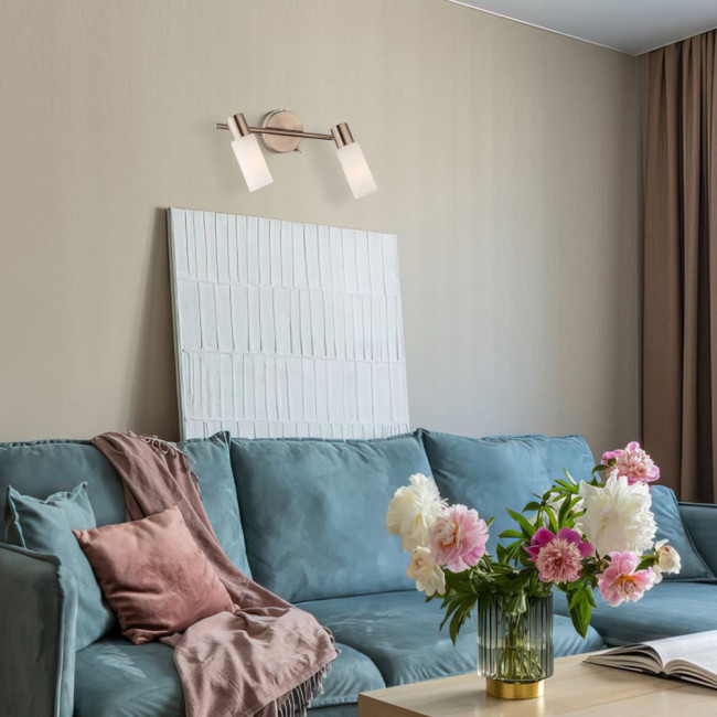 Спот Eurosvet Мэдиссон 20043/2 сатин-никель Спот Eurosvet Мэдиссон 20043/2 сатин-никель