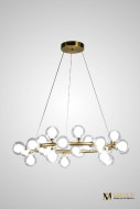 Подвесная люстра AM Group AM470 D500 POLISHED GOLD