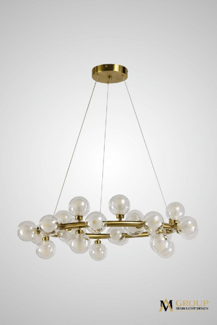 Подвесная люстра AM Group AM470 D500 POLISHED GOLD Подвесная люстра AM Group AM470 D500 POLISHED GOLD