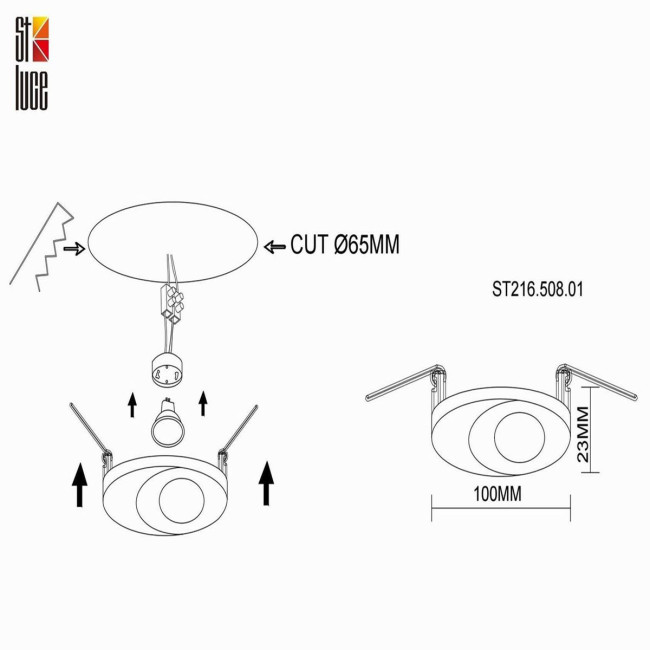 Встраиваемый светильник ST Luce ST216 ST216.508.01 Встраиваемый светильник ST Luce ST216 ST216.508.01