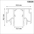 Шинопровод для монтажа в натяжной потолок LumFer For Novotech Flum 135328