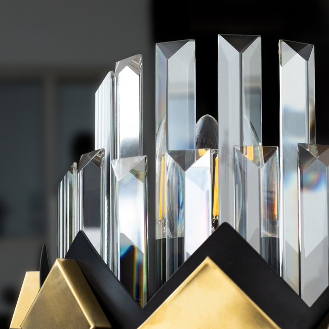 Настенный светильник Arte Lamp Amelia A1039AP-2BK Настенный светильник Arte Lamp Amelia A1039AP-2BK