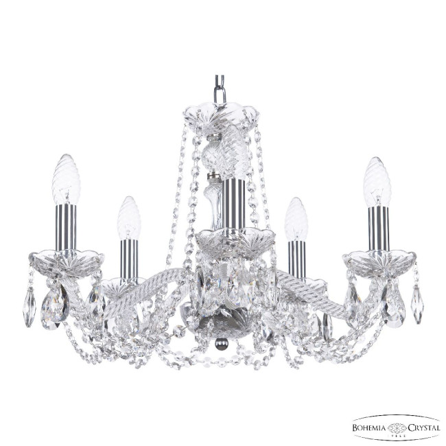 Подвесная люстра Bohemia Ivele Crystal 119/5/165 Ni Подвесная люстра Bohemia Ivele Crystal 119/5/165 Ni