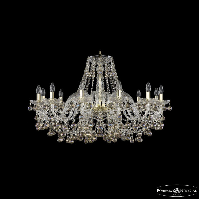 Подвесная люстра Bohemia Ivele Crystal 1409/12/360 G K801 Подвесная люстра Bohemia Ivele Crystal 1409/12/360 G K801