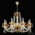 Подвесная люстра Bohemia Ivele Crystal 5402/8/240 G Amber/M-1F K721 Подвесная люстра Bohemia Ivele Crystal 5402/8/240 G Amber/M-1F K721