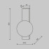 Настенный светильник Maytoni Lunella MOD470WL-01BS Настенный светильник Maytoni Lunella MOD470WL-01BS