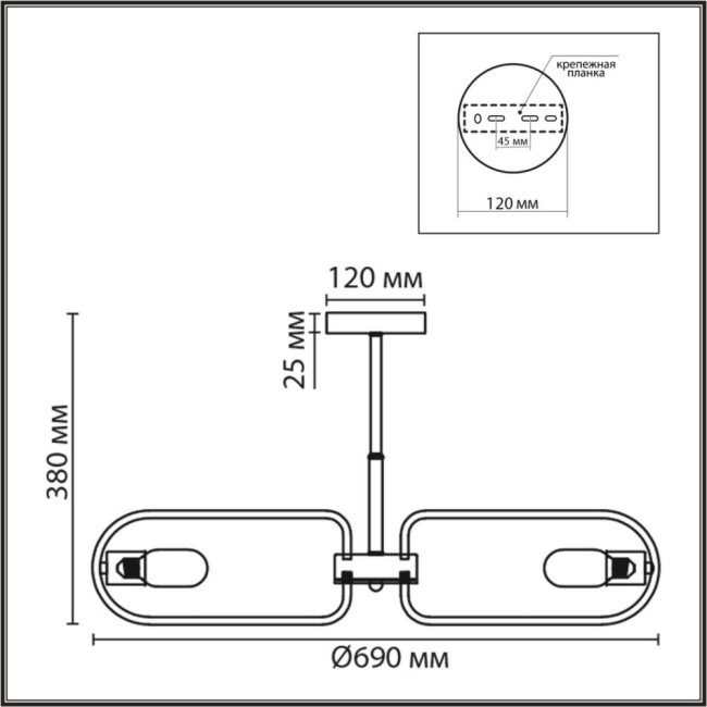 Люстра на штанге Lumion Comfi Almira 8058/8C Люстра на штанге Lumion Comfi Almira 8058/8C