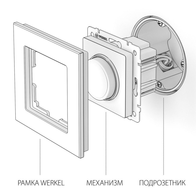 Диммер Werkel (серебряный) W1142006 4690389157677 a050885 Диммер Werkel (серебряный) W1142006 4690389157677 a050885