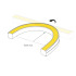 Светодиодная лента герметичная Arlight WAVE-SIDE-DOUBLE-BA168-16x15mm 24V RGBW-Day (15 W/m, IP67, 5m, wire x1) (Вывод боковой) 059737