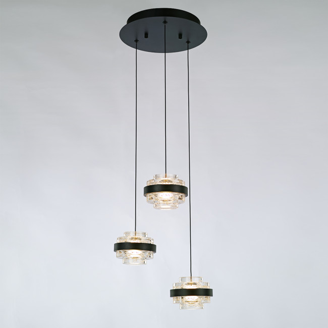 Подвесной светильник Delight Collection MD22030002 MD22030002-3A black/clear Подвесной светильник Delight Collection MD22030002 MD22030002-3A black/clear