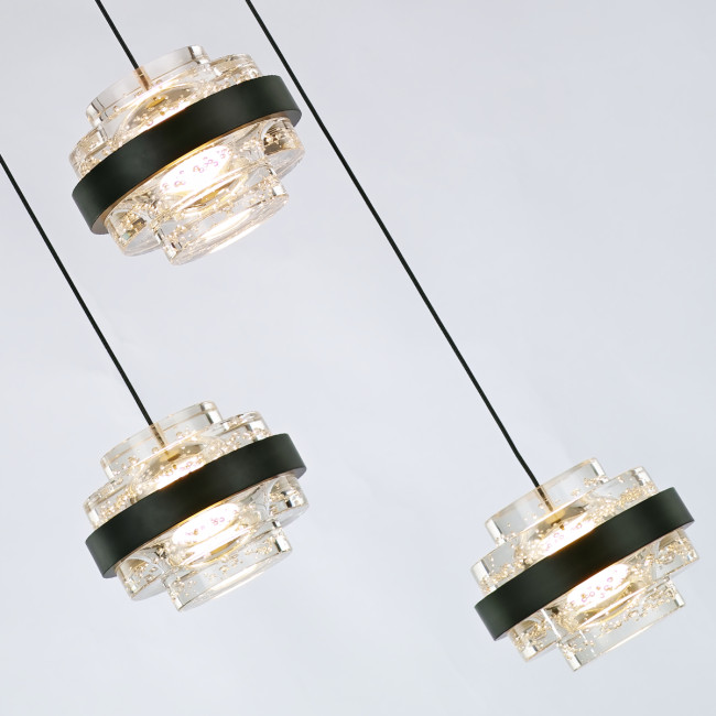 Подвесной светильник Delight Collection MD22030002 MD22030002-3A black/clear Подвесной светильник Delight Collection MD22030002 MD22030002-3A black/clear