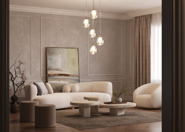 Каскадная люстра Maytoni Aura MOD016PL-05BS Каскадная люстра Maytoni Aura MOD016PL-05BS