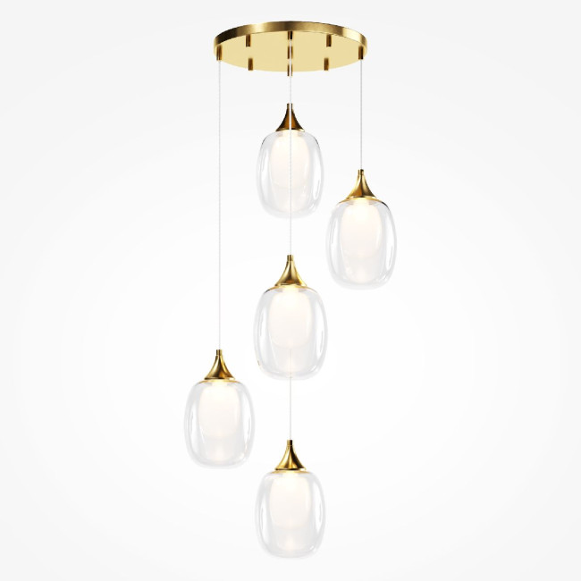 Каскадная люстра Maytoni Aura MOD016PL-05BS Каскадная люстра Maytoni Aura MOD016PL-05BS