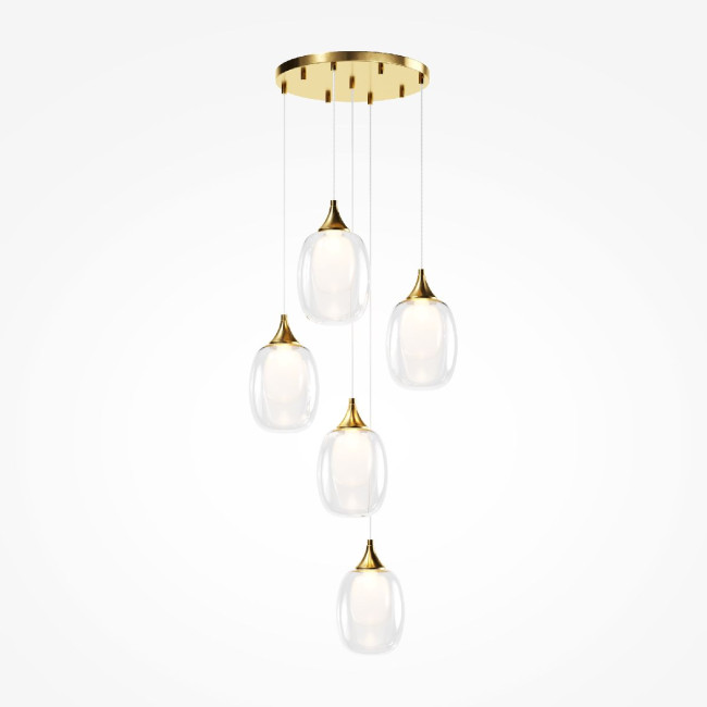 Каскадная люстра Maytoni Aura MOD016PL-05BS Каскадная люстра Maytoni Aura MOD016PL-05BS