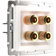 Акустическая розетка Werkel белая W1185001 4690389155536