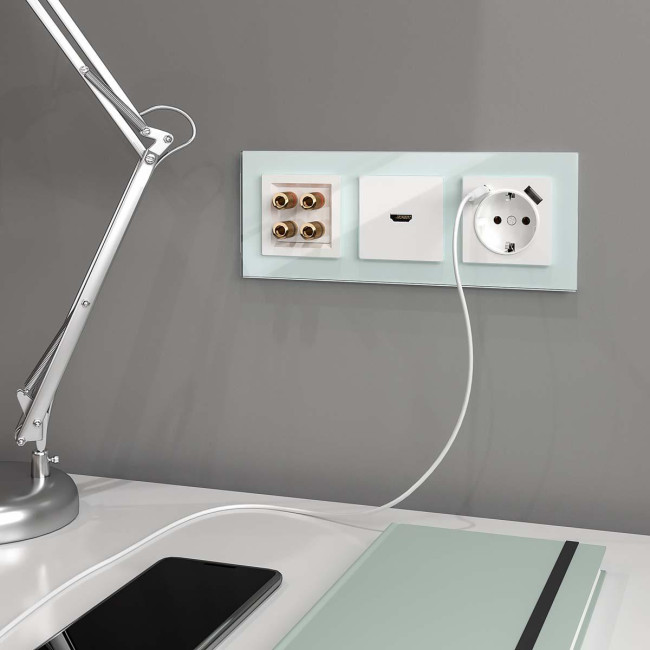 Акустическая розетка Werkel белая W1185001 4690389155536