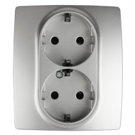Розетка 2P+E Schuko со шторками Эра 12-2104-03 Б0014701