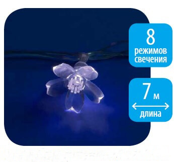 Светодиодная гирлянда (07934) Uniel сакура 220V белый ULD-S0700-050/DTA White IP20 WHITE SAKURA Светодиодная гирлянда (07934) Uniel сакура 220V белый ULD-S0700-050/DTA White IP20 WHITE SAKURA