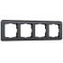 Рамка на 4 поста Werkel Stream графит W0042104 4690389162350
