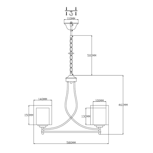 Подвесная люстра Moderli Maximilian V2522-5P Подвесная люстра Moderli Maximilian V2522-5P