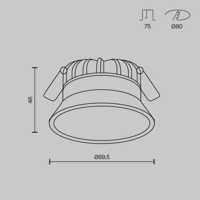 Встраиваемый светильник Maytoni Technical Okno DL055-10W2.7-3-4K-W Встраиваемый светильник Maytoni Technical Okno DL055-10W2.7-3-4K-W