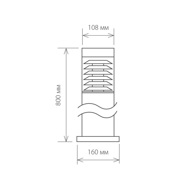 Уличный светильник Elektrostandard 1507 Techno черный 4690389083051 Уличный светильник Elektrostandard 1507 Techno черный 4690389083051