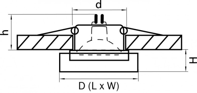 Встраиваемый светильник Lightstar Lui Mini 006140