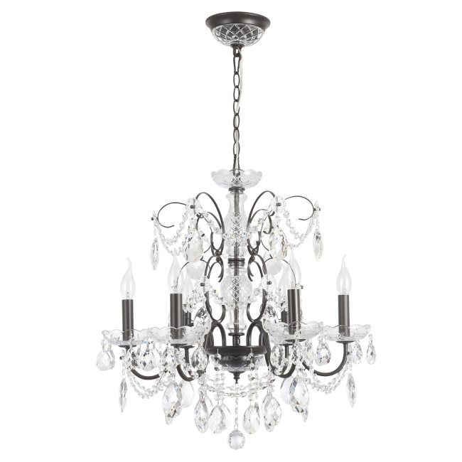 Подвесная люстра Crystal Lux ODELIS SP6 BROWN Подвесная люстра Crystal Lux ODELIS SP6 BROWN