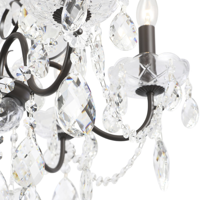 Подвесная люстра Crystal Lux ODELIS SP6 BROWN Подвесная люстра Crystal Lux ODELIS SP6 BROWN