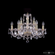 Подвесная люстра Bohemia Ivele Crystal 1402/6+3/195 G Leafs