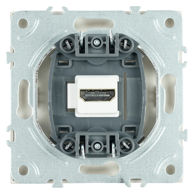 Розетка HDMI 2.0 Type A (механизм) Stekker Эмили RST00-5118-08 кашемир soft touch 50169 Розетка HDMI 2.0 Type A (механизм) Stekker Эмили RST00-5118-08 кашемир soft touch 50169