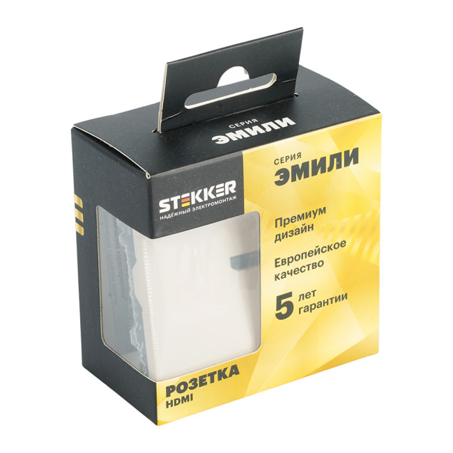 Розетка HDMI 2.0 Type A (механизм) Stekker Эмили RST00-5118-08 кашемир soft touch 50169 Розетка HDMI 2.0 Type A (механизм) Stekker Эмили RST00-5118-08 кашемир soft touch 50169