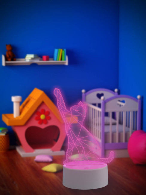 Фигурка светодиодная «Кошка» Uniel (UL-00007419) ULI-M501 RGB/3AAA Catty/White Фигурка светодиодная «Кошка» Uniel (UL-00007419) ULI-M501 RGB/3AAA Catty/White