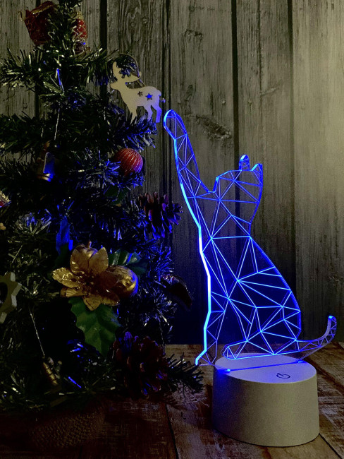 Фигурка светодиодная «Кошка» Uniel (UL-00007419) ULI-M501 RGB/3AAA Catty/White Фигурка светодиодная «Кошка» Uniel (UL-00007419) ULI-M501 RGB/3AAA Catty/White