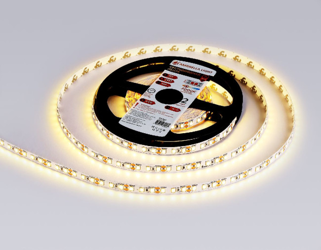 Светодиодная лента Ambrella Light LED Strip 12В 2835 9,6Вт/м 3000K 5м IP20 GS1101