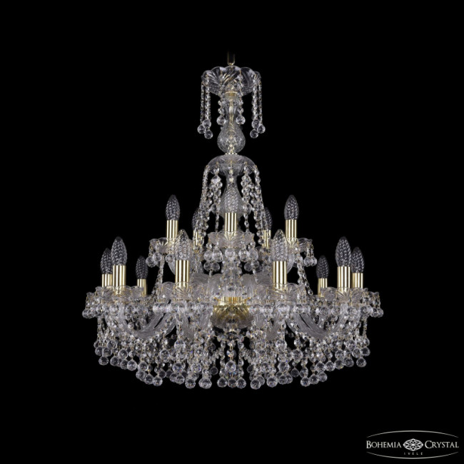 Подвесная люстра Bohemia Ivele Crystal 1409/10+5/240/XL-77 G