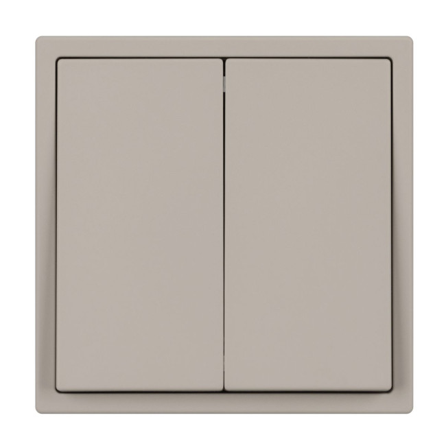 Механизм выключателя двухклавишный перекрёстный Arlight SWT-NOBE-MKX2-SFPL-CA (230V, 10A) (Кашемир) 061791