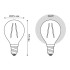 Светодиодная филаментная лампа Gauss Basic Filament E14 3,8W 2400K 1057154 Светодиодная филаментная лампа Gauss Basic Filament E14 3,8W 2400K 1057154